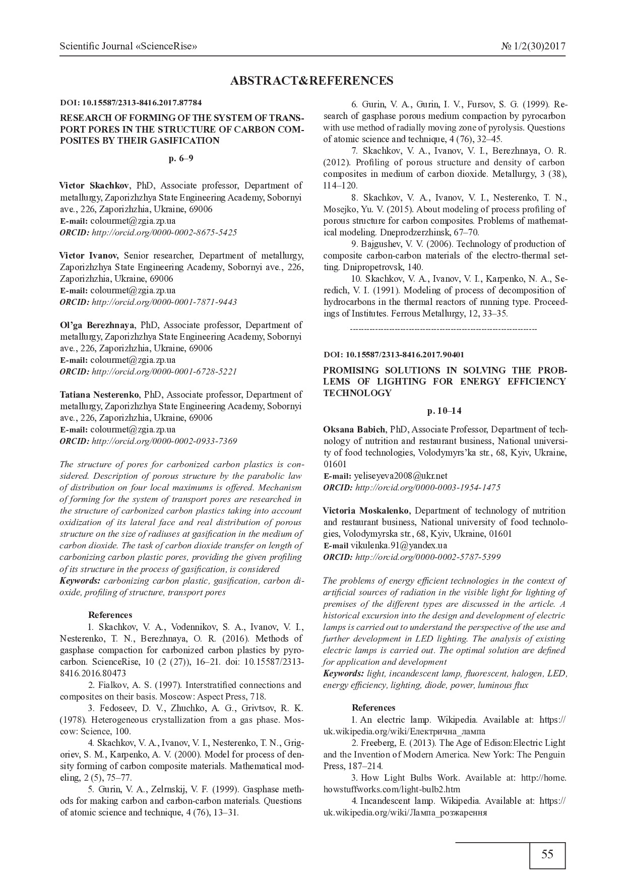 ABSTRACT AND REFERENCES