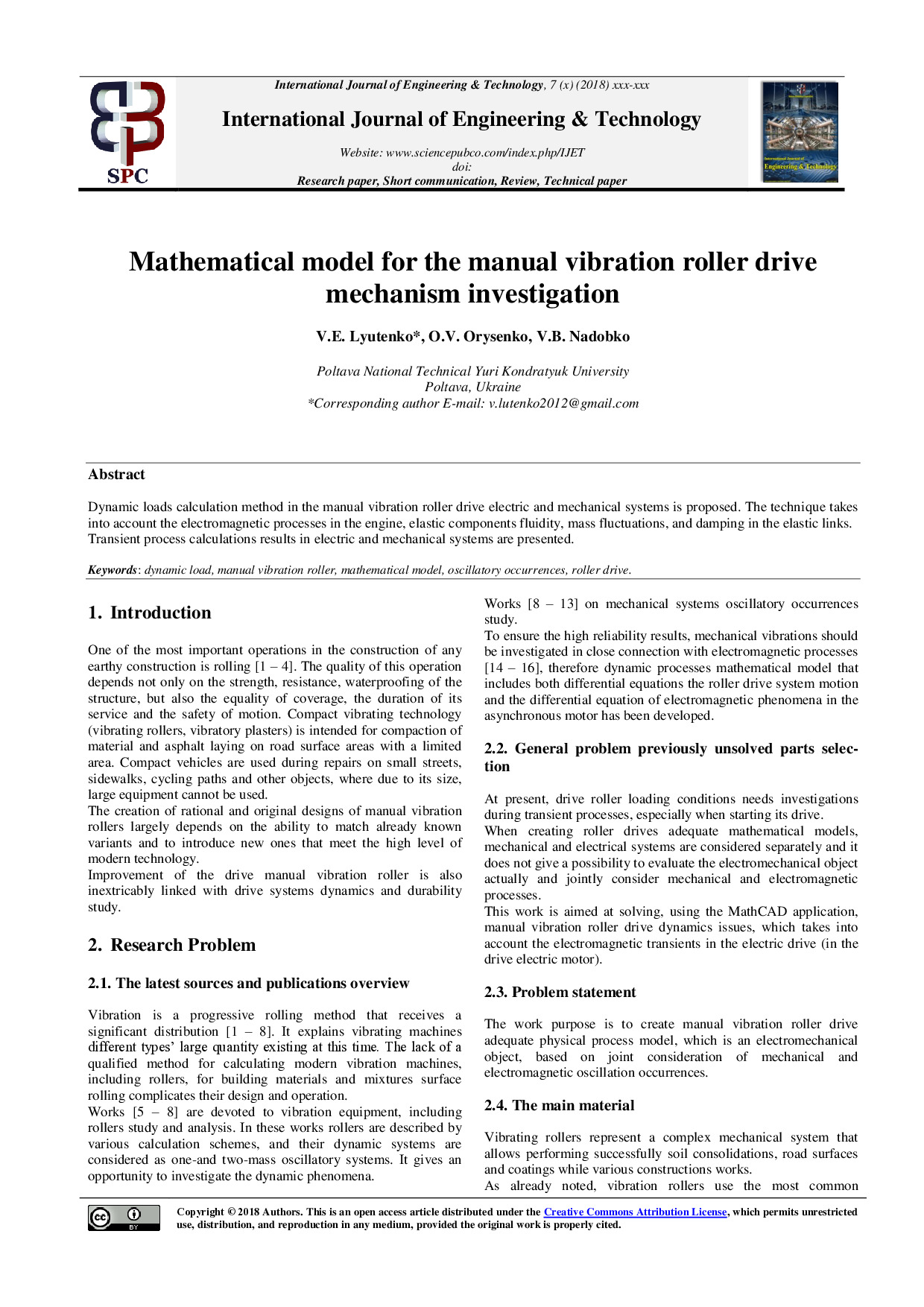 Lyutenko, Orysenko, Nadobko