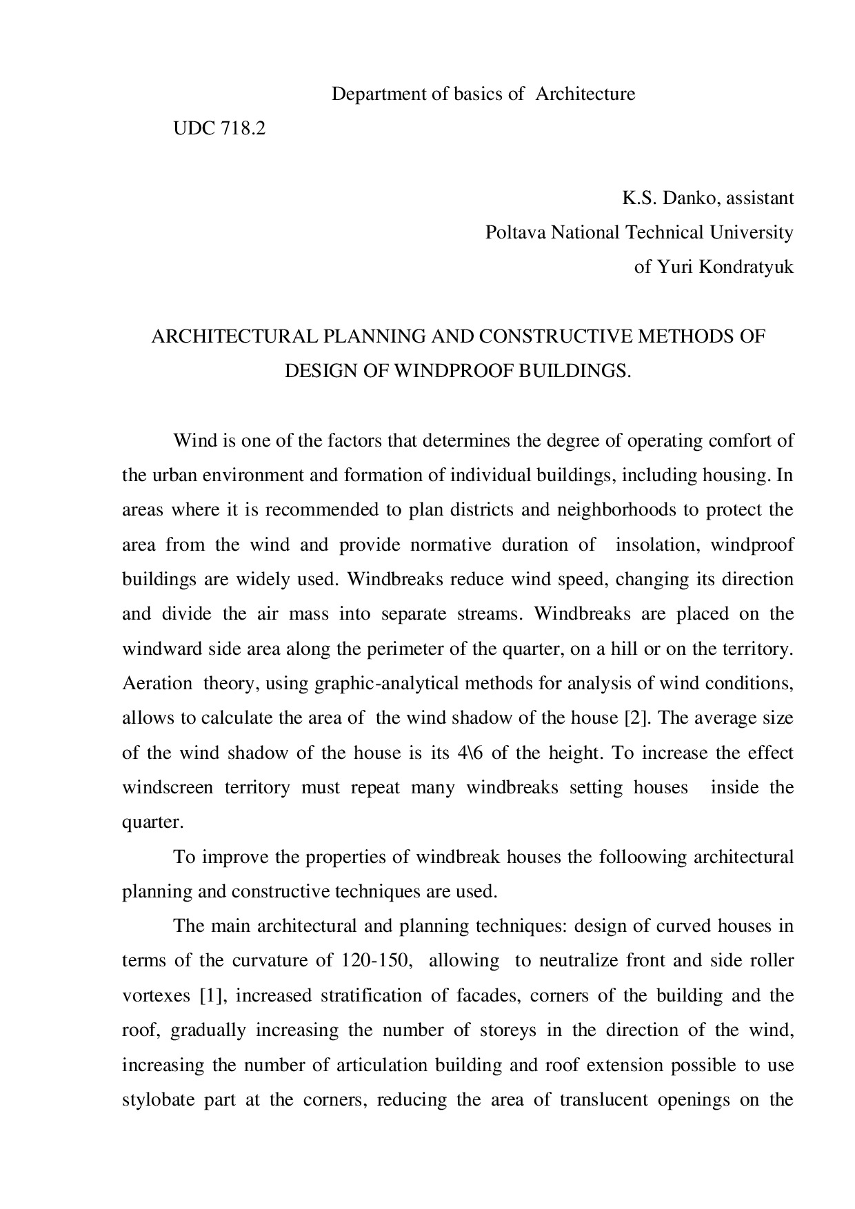 ARCHITECTURAL PLANNING redact