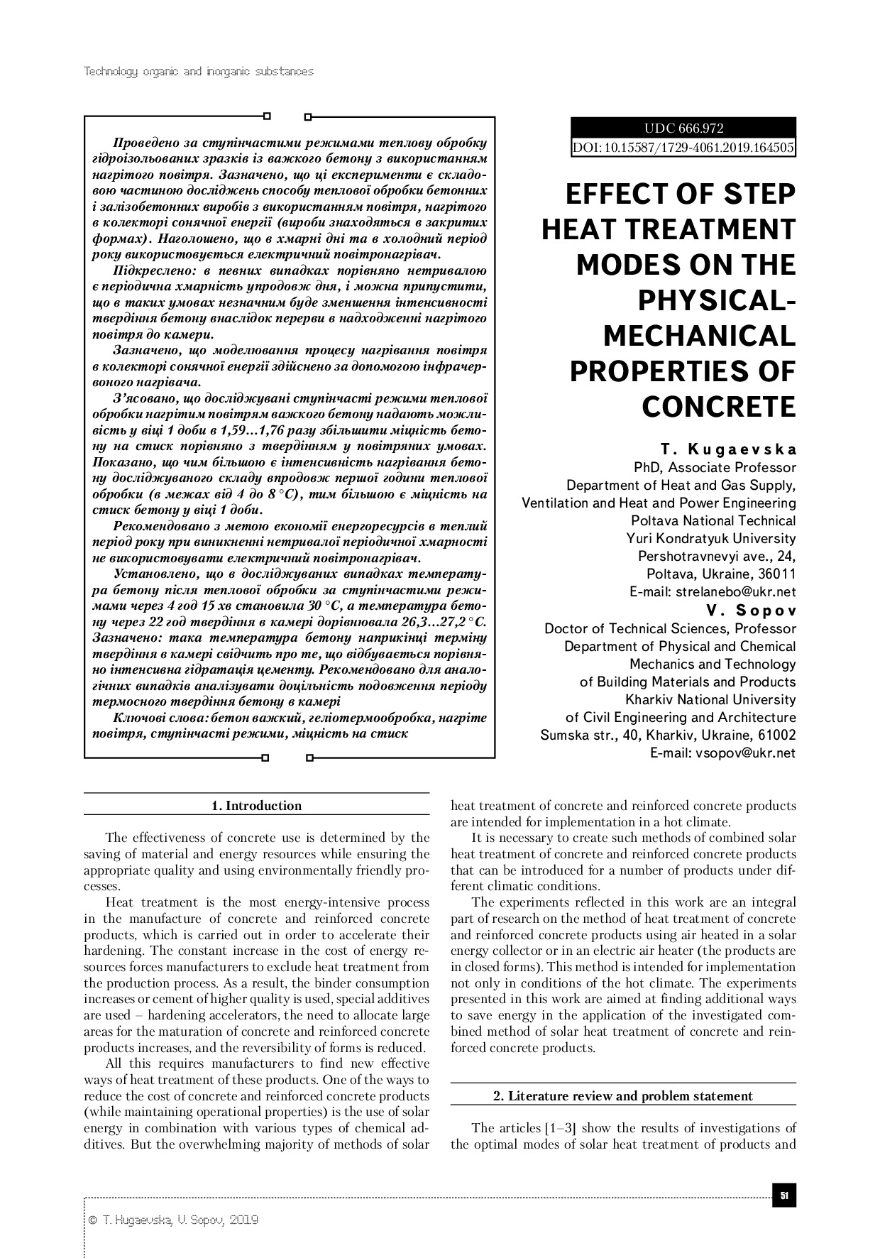 Effect of step heat treatment modes