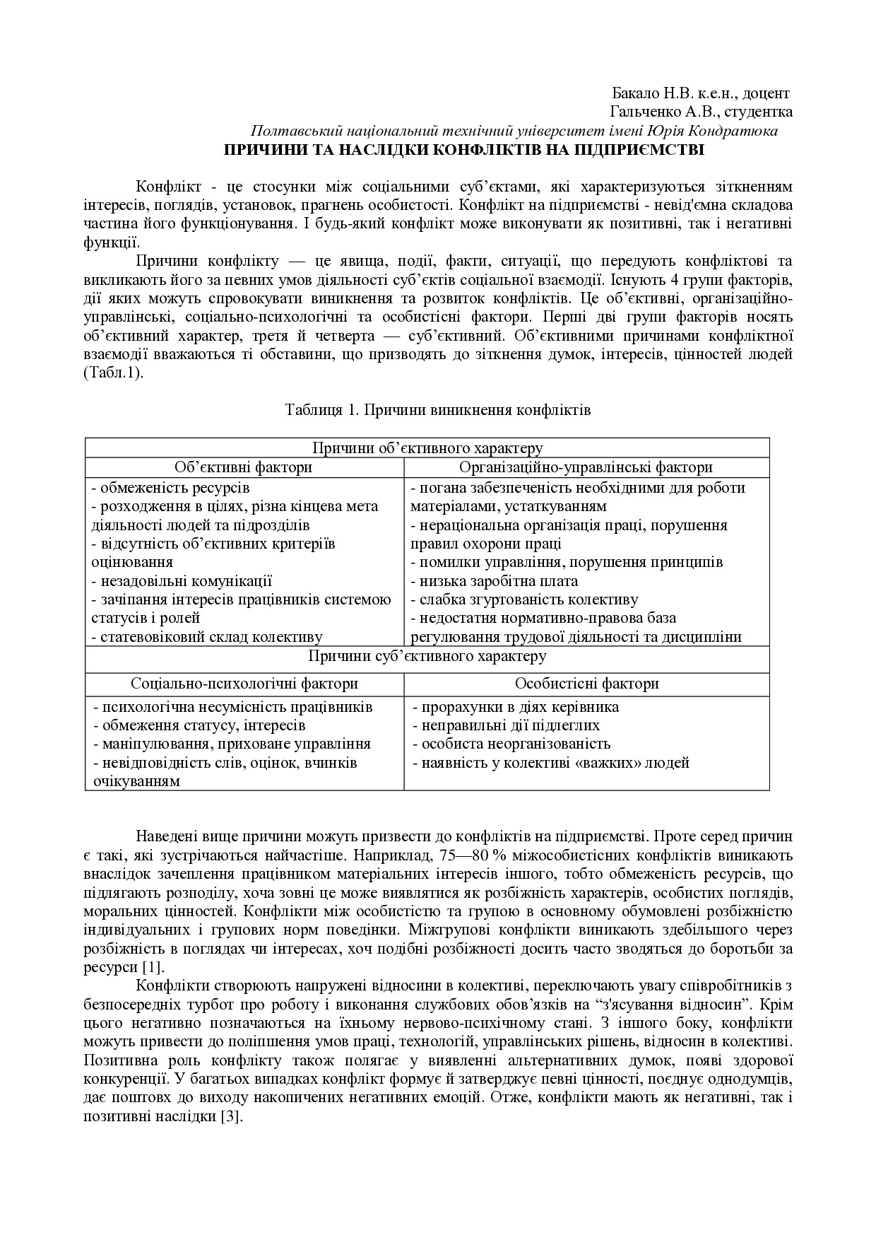 Гальченко, тези, конфлікти