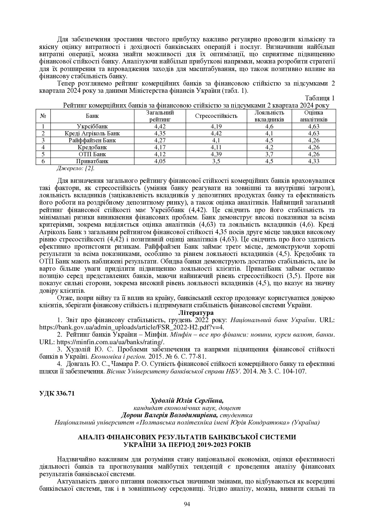 Худолій Дорош 94-96