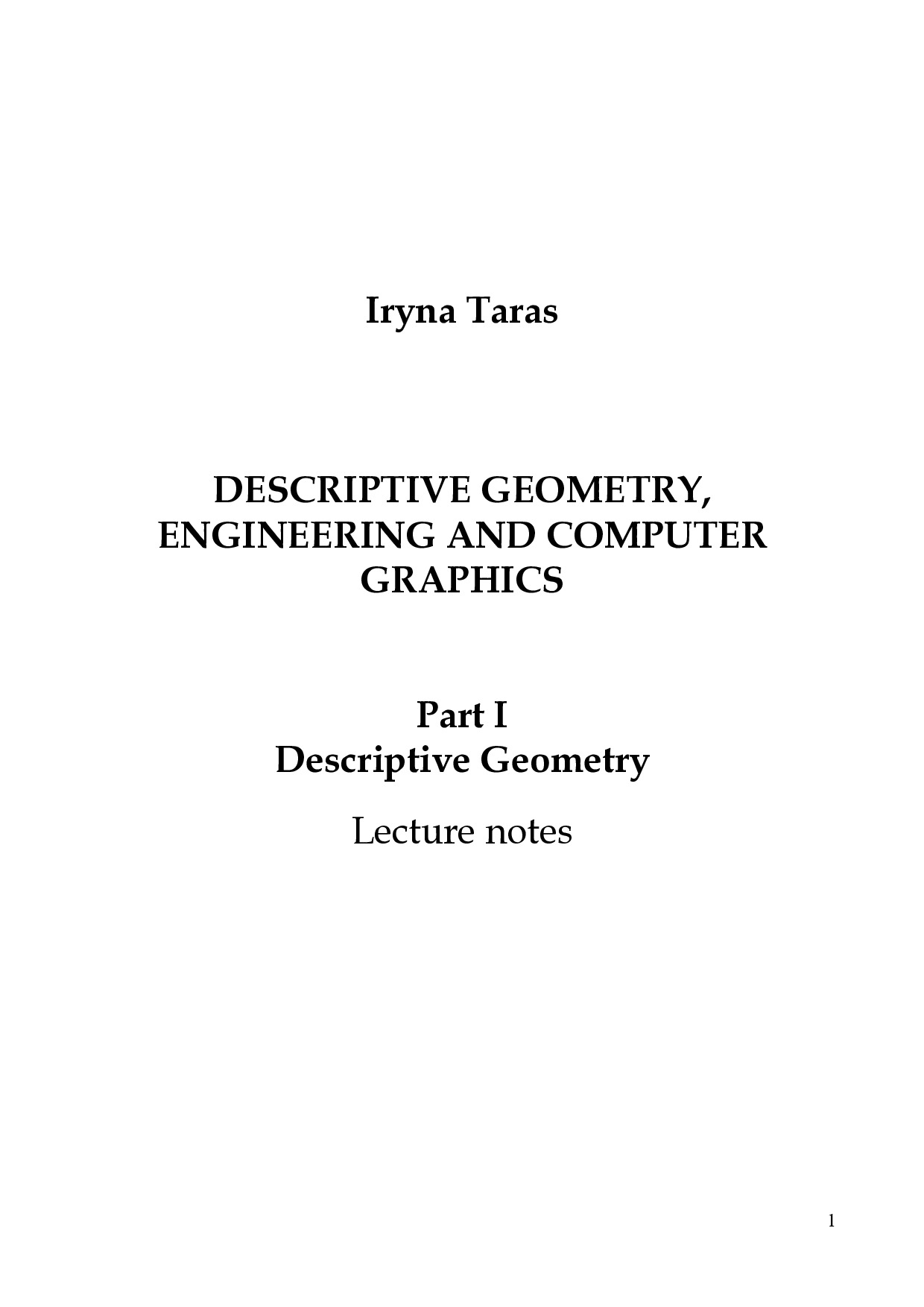 DESCRIPTIVE_GEOMETRY