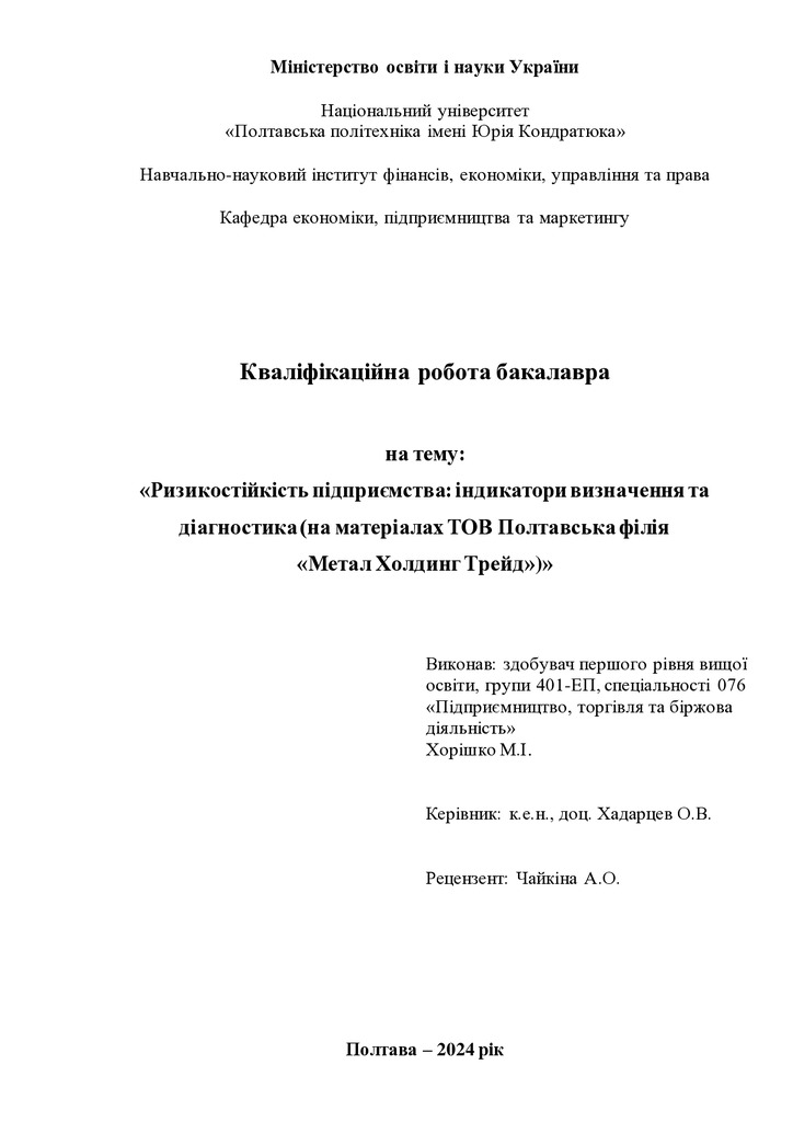 Хорішко М.І