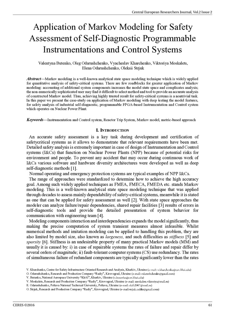 Central European Researchers Journal, Vol.2 Issue 2