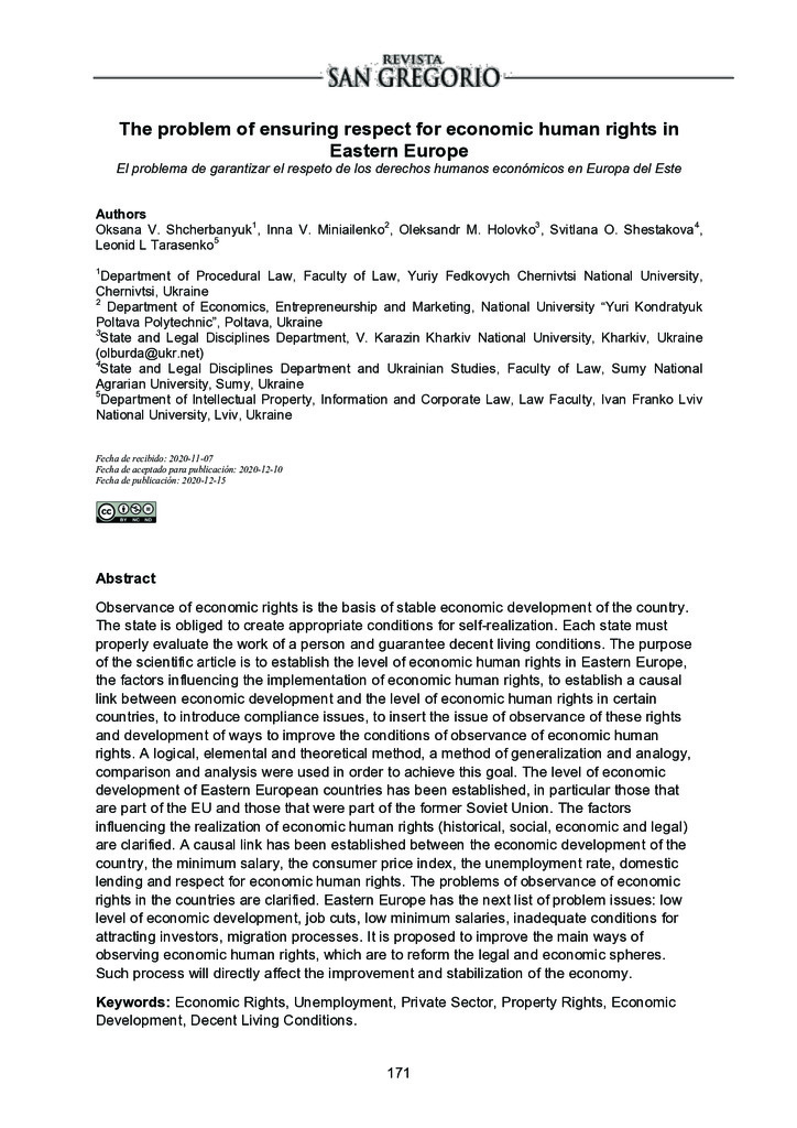 The problem of ensuring