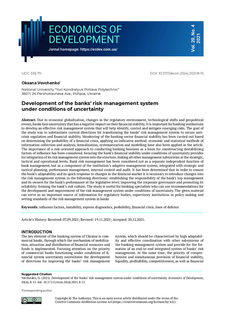 Economics of Development_2021_Vol. 20_No. 4_8-15_