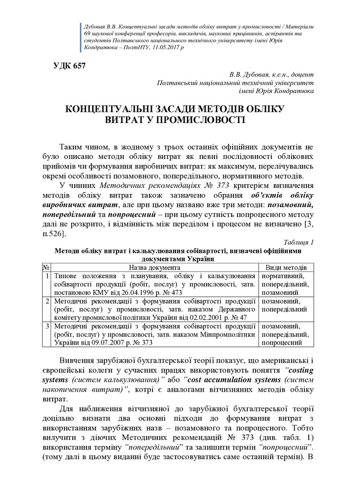 40. 69 конф 2017 Конц. засади методів обліку витрат