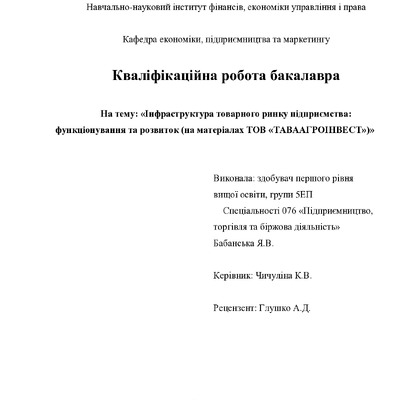 Бабанська Я.В.