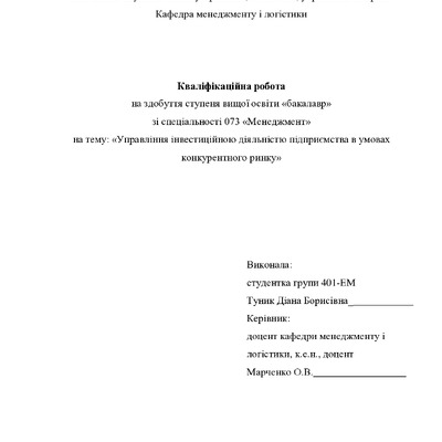 Кваліфікаційна робота бакалавр Туник Діана Борисівна 401-ЕМ 2024