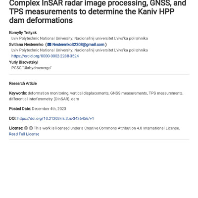 Complex_InSAR_radar_image_processing_GNSS_and_TPS_