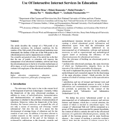 18. Tur_Use Of Interactive Internet Services In Education
