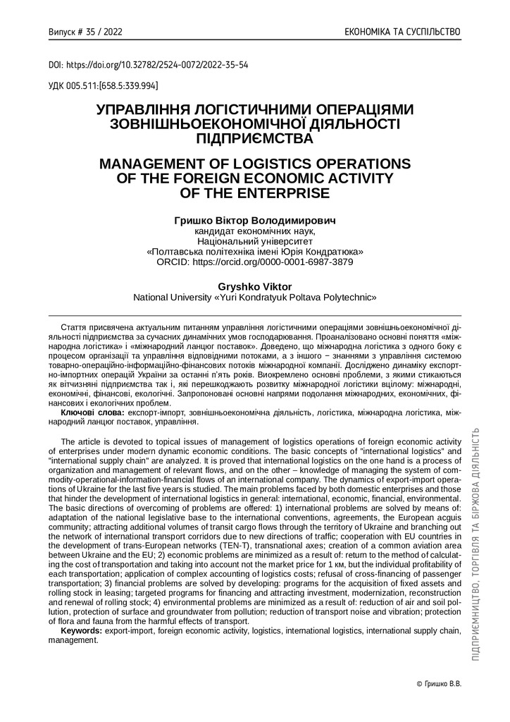 Фахове Економіка та суспільсьво