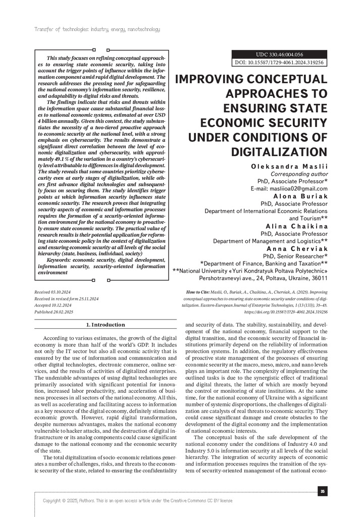 Maslii, O., Buriak, A., Chaikina, A., & Cherviak, A. (2025)