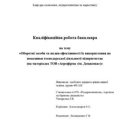 Титаренко І.В.