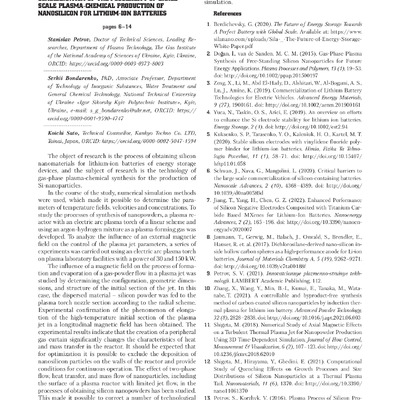 ABSTRACTS AND REFERENCES