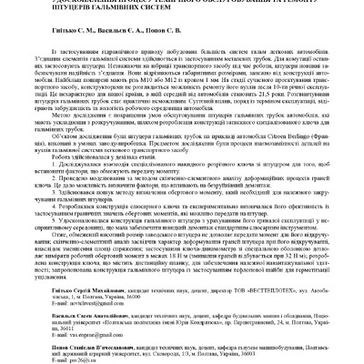 Гнітько С. М., Васильєв Є. А., Попов С. В.